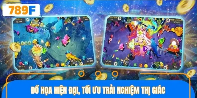 Sảnh game tích hợp đồ họa cực mãn nhãn, ấn tượng